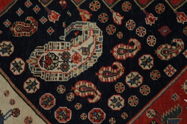 Pre-1900 Antique Afshar Persian Wool Rug 4x7 - 12