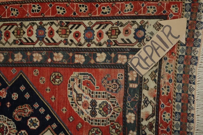 Pre-1900 Antique Afshar Persian Wool Rug 4x7 - 14