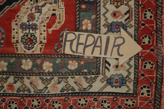 Pre-1900 Antique Afshar Persian Wool Rug 4x7 - 16