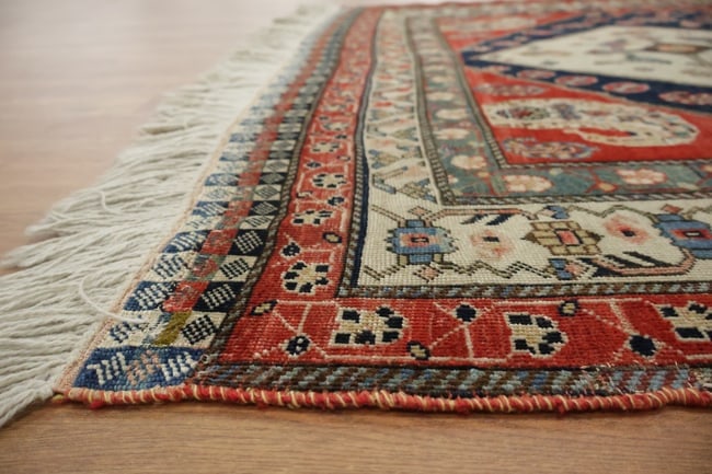 Pre-1900 Antique Afshar Persian Wool Rug 4x7 - 17