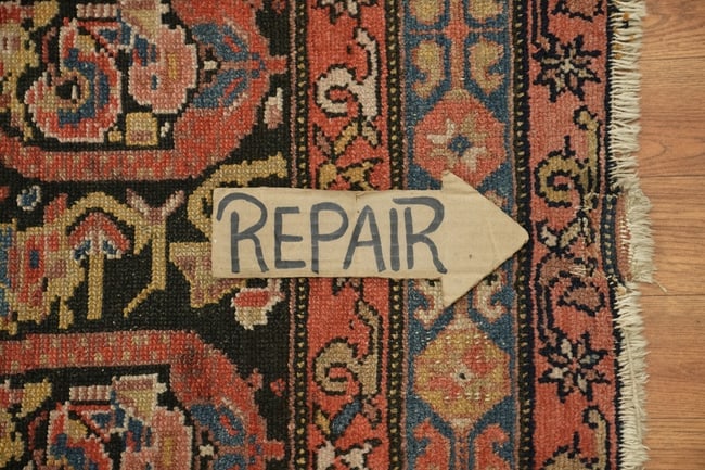 Pre-1900 Antique Malayer Persian Tribal Wool Rug 3x13 - 12