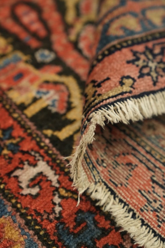 Pre-1900 Antique Malayer Persian Tribal Wool Rug 3x13 - 20