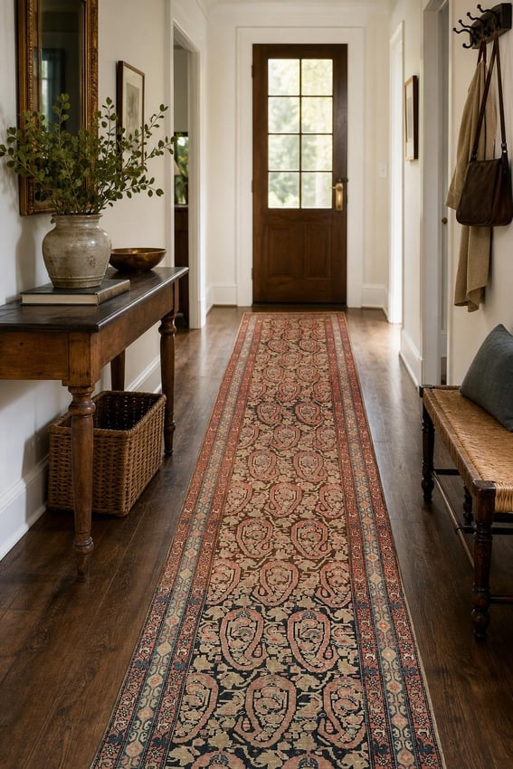 Pre-1900 Antique Malayer Persian Tribal Wool Rug 3x13 - 2