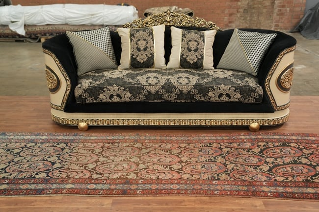 Pre-1900 Antique Malayer Persian Tribal Wool Rug 3x13 - 4