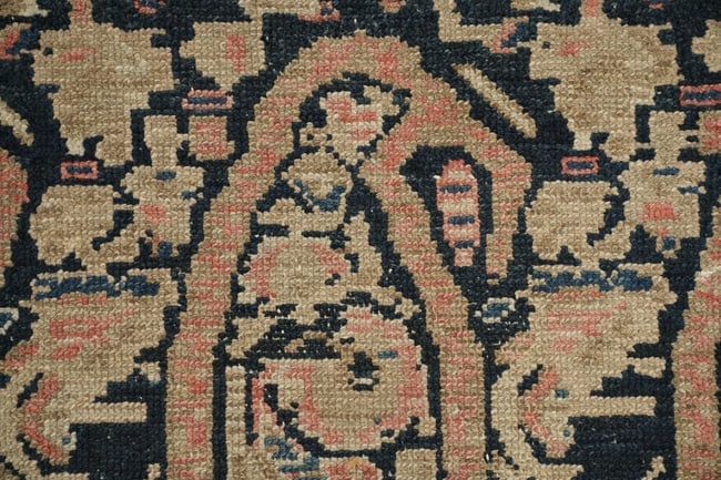 Pre-1900 Antique Malayer Persian Tribal Wool Rug 3x13 - 8