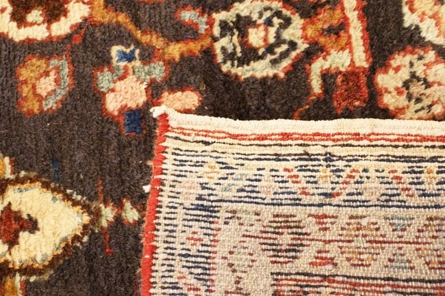 Vintage Floral Tribal 3X6 Hamedan Persian Rug - 12