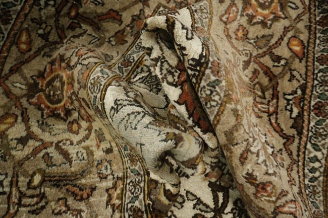 Silk & Wool Vintage Antique Tabriz Persian Rug 4x7 - 20