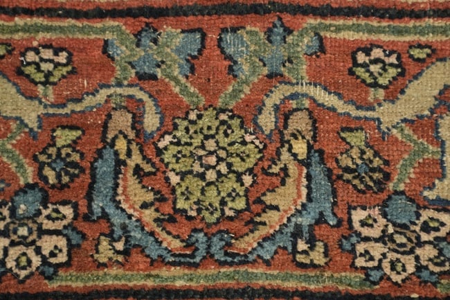 Blue Antique Sultanabad Persian Wool Rug 5x7 - 9
