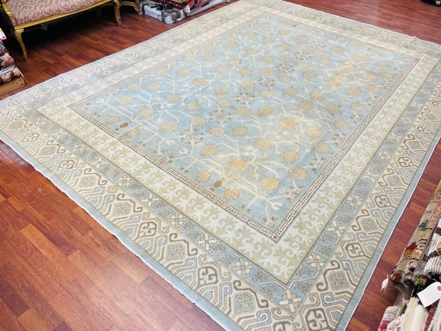 Vintage Persian Mashad- Kashmar rug-4555 - 4
