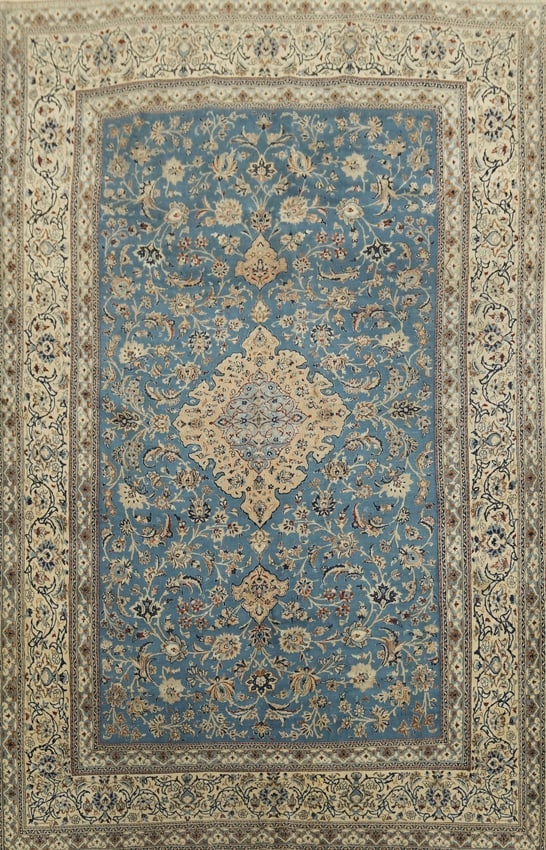 Antique Nain Toodeshk Persian Wool Area Rug 5x8 (1 of 17)