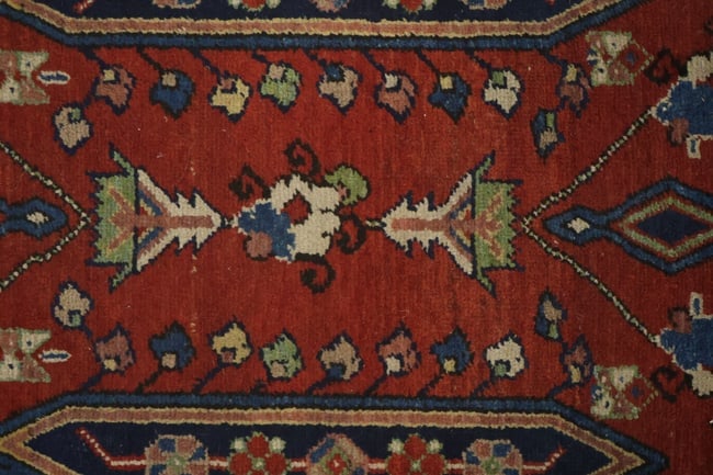 Vegetable Dye Antique Malayer Persian Runner Wool Rug 4x11 - 11