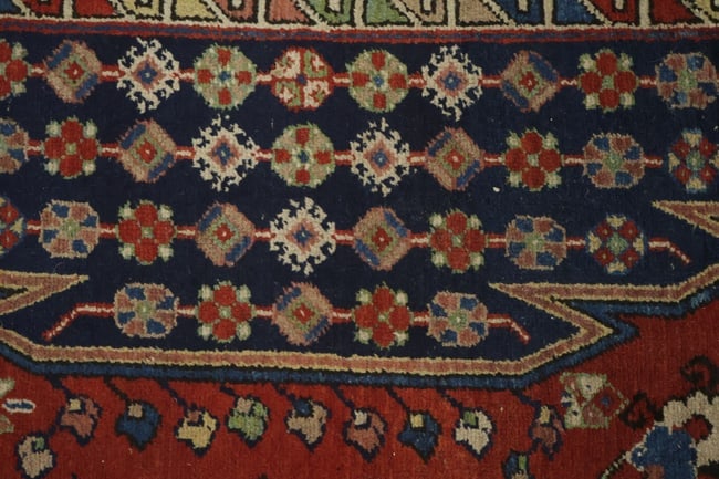 Vegetable Dye Antique Malayer Persian Runner Wool Rug 4x11 - 12