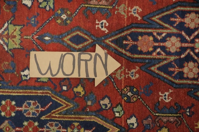 Vegetable Dye Antique Malayer Persian Runner Wool Rug 4x11 - 15