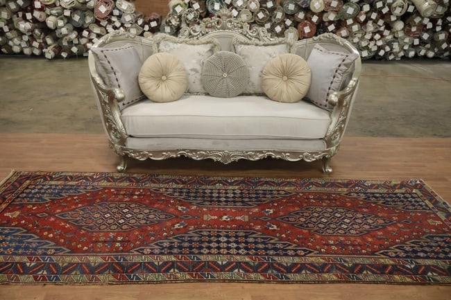Vegetable Dye Antique Malayer Persian Runner Wool Rug 4x11 - 4