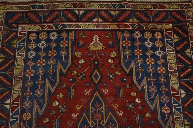 Vegetable Dye Antique Malayer Persian Runner Wool Rug 4x11 - 7