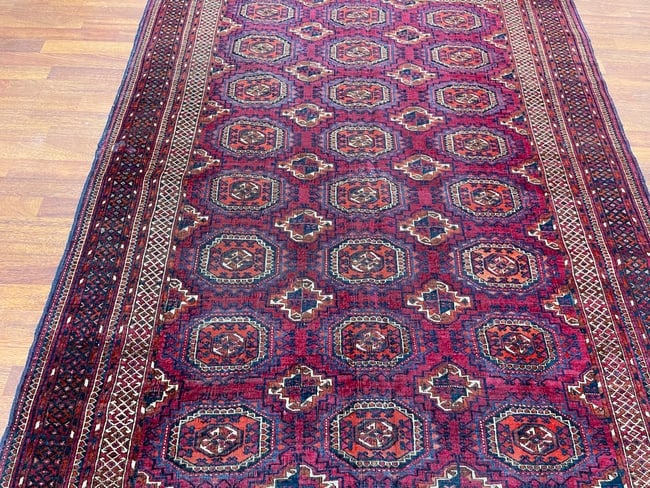 Antique Turkoman Rug-3499 - 4