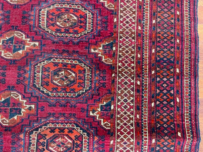 Antique Turkoman Rug-3499 - 5