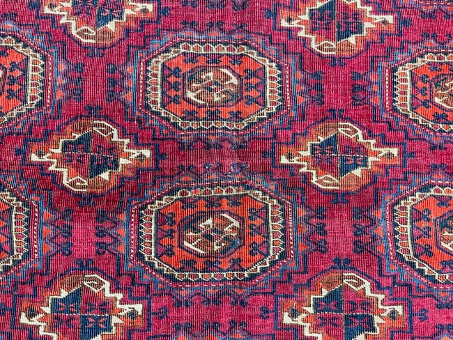 Antique Turkoman Rug-3499 - 9
