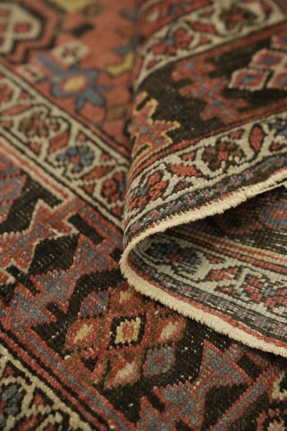 Pre-1900 Antique Heriz Bakhshayesh Persian Wool Rug 3x14 - 14