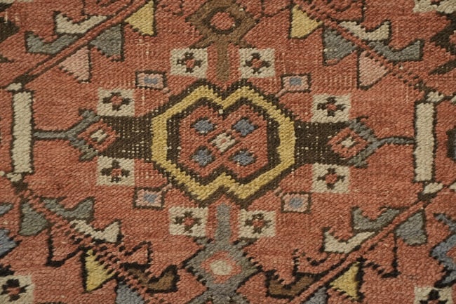 Pre-1900 Antique Heriz Bakhshayesh Persian Wool Rug 3x14 - 9