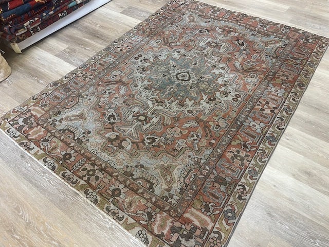 Antique Persian Bakhtiari Rug-5371 - 5
