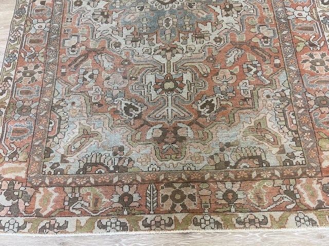 Antique Persian Bakhtiari Rug-5371 - 6