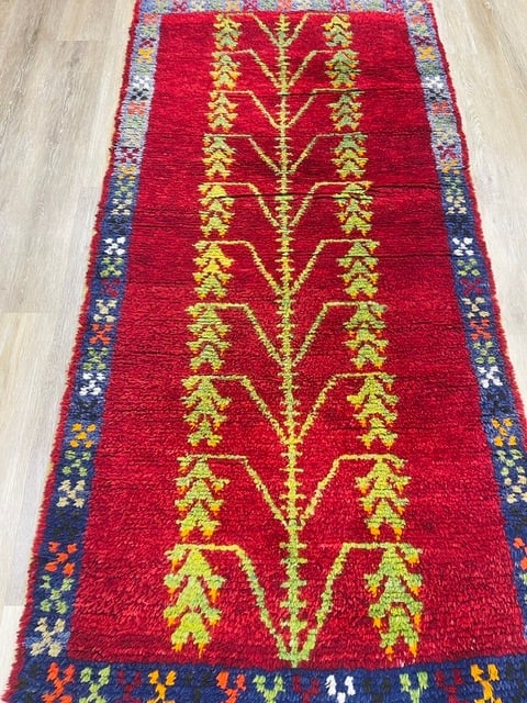Antique Tree-of-life Tribal Turkish rug-4006 - 2