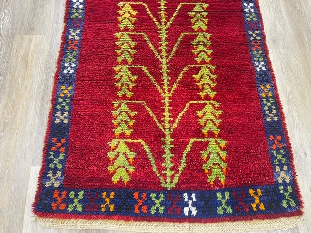 Antique Tree-of-life Tribal Turkish rug-4006 - 3