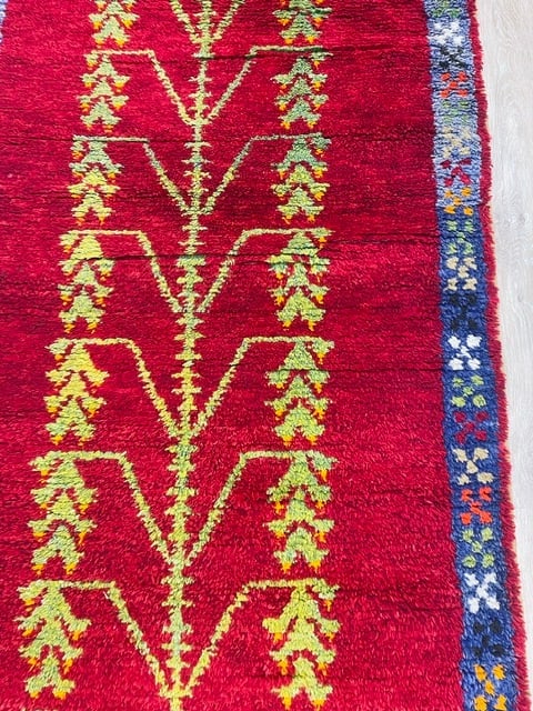 Antique Tree-of-life Tribal Turkish rug-4006 - 4