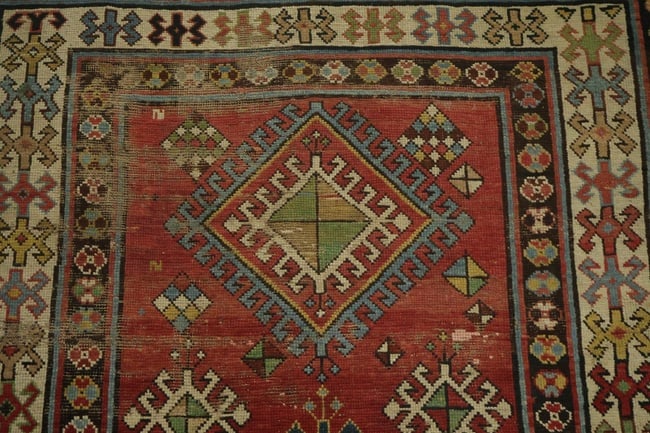 Pre-1900 Antique Kazak Oriental Runner Wool Rug 3x8 - 7