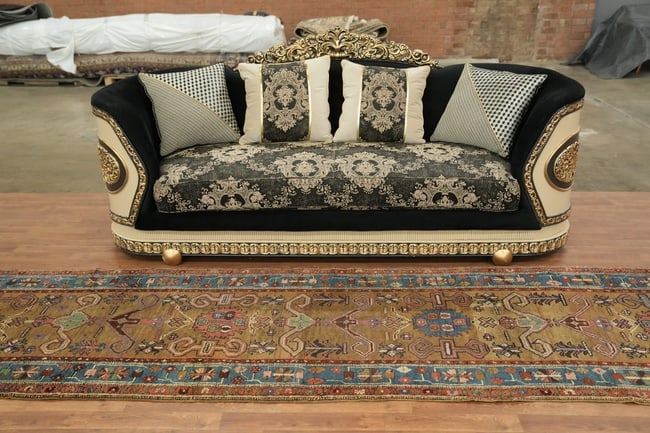 Pre-1900 Antique Heriz Bakhshayesh Persian Runner Wool Rug 3x15 - 4
