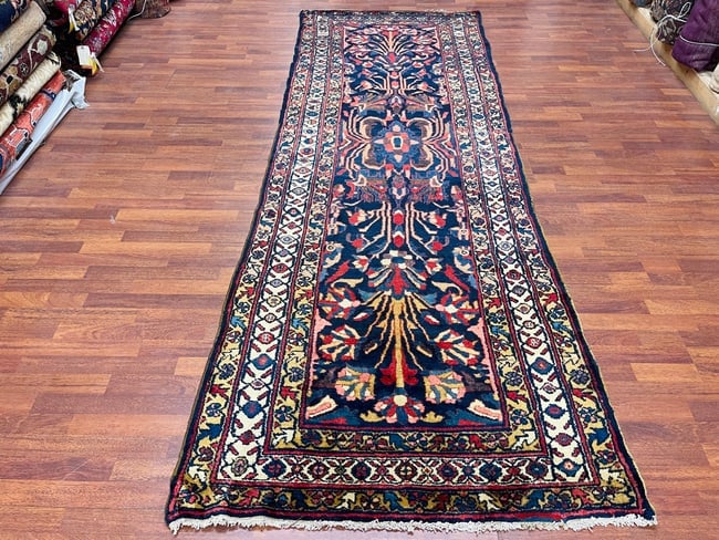 Antique Persian Lilihab Runner-1580: Title:Antique Persian Lilihab Runner-1580 Description:Antique Persian Lilhan Runner from central Persia, size 3ft. 10 inches by 10 ft. 9 inches, circa 1940, excellent condition with a high pile throug