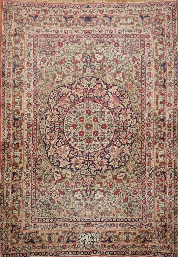 Antique Kerman Ravar Persian Rug 4x6 (1 of 20)