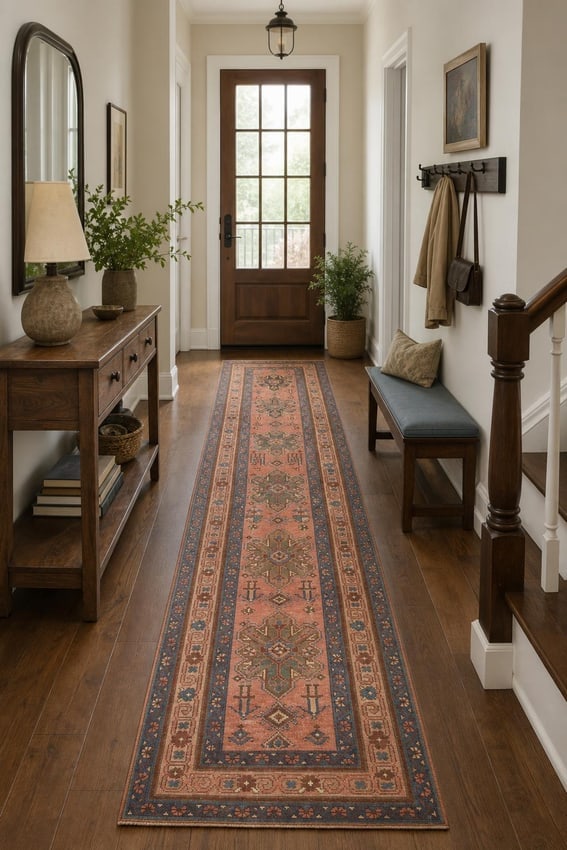Antique Heriz Bakhshayesh Persian Runner Rug Terracotta 3x11 fft - 2