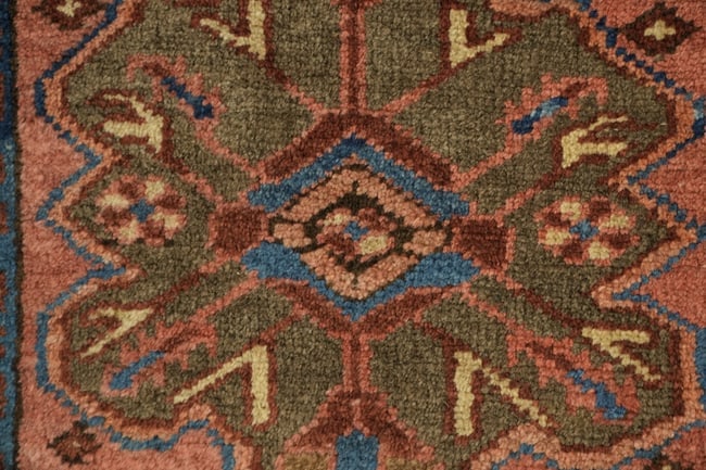 Antique Heriz Bakhshayesh Persian Runner Rug Terracotta 3x11 fft - 8