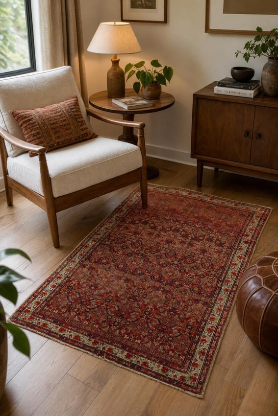 Pre-1900 Antique Malayer Persian Wool Rug 4x7: Title:Pre-1900 Antique Malayer Persian Wool Rug 4x7 Description:A Beautiful Genuine Iran ( Persia ) Malayer rug is Hand Knotted by skillful weavers in Iran ( Persia ) with