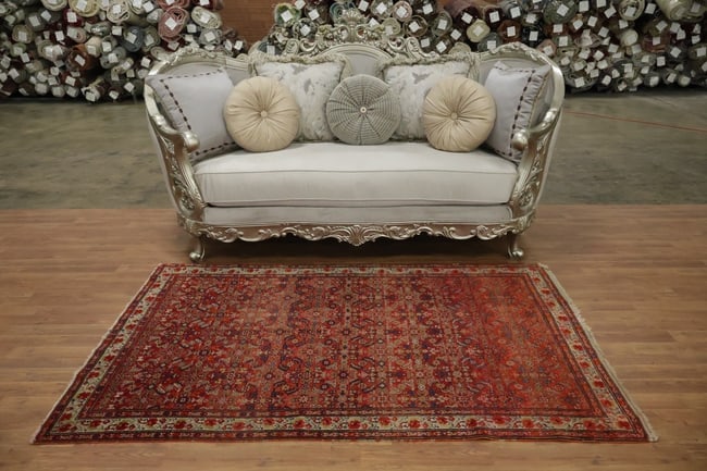 Pre-1900 Antique Malayer Persian Wool Rug 4x7 - 3