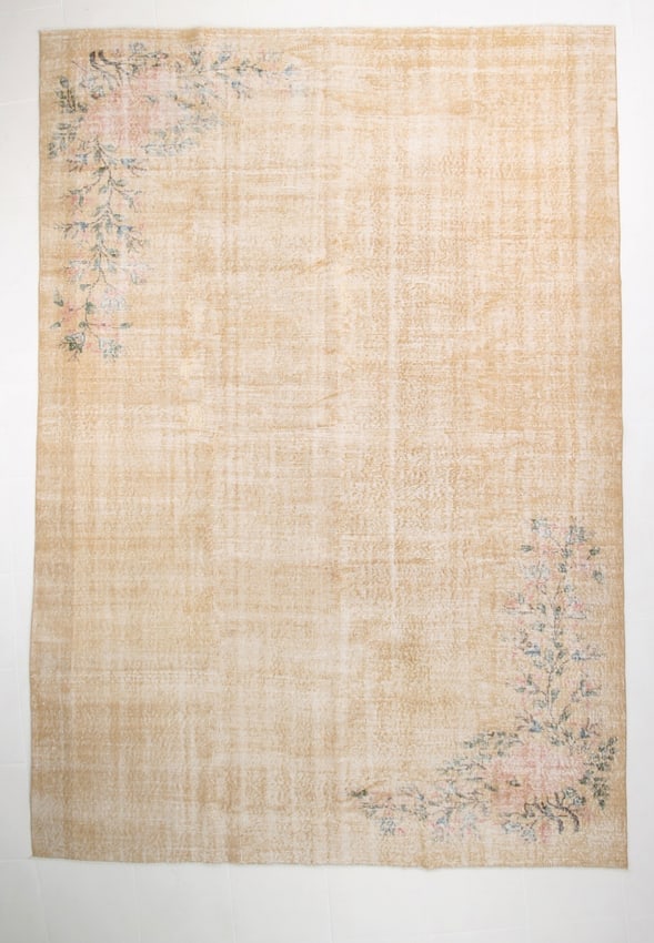 8'1'' x 11'5'' Vintage Wool Runner Rug - 18369: Title: 8'1'' x 11'5'' Vintage Wool Runner Rug - 18369 Description:8'1'' x 11'5'' Vintage Wool Runner Rug - 18369 Origin:Turkiye Date/Period:1960-90 Materials:Wool,Cotton Dimension:8'1''x11'5'' ft, 247