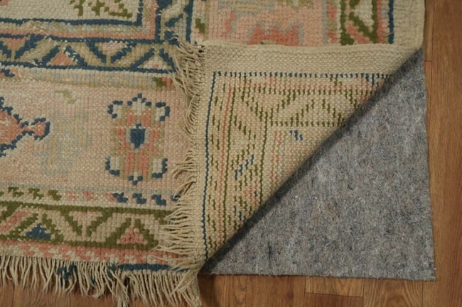 Pre-1900 Antique Oushak Turkish Wool Area Rug 7'x9' - 5