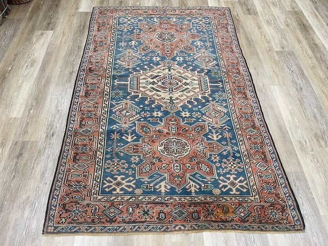 Antique Kazak Caucasian Rug-4925: Title:Antique Kazak Caucasian Rug-4925 Description:Beautiful anttique Kazak Caucasian Rug from south west Caucasus, size 4 ft. 1 inches by 6 ft. 7 inches, circa 1910 in excellent condition. with all