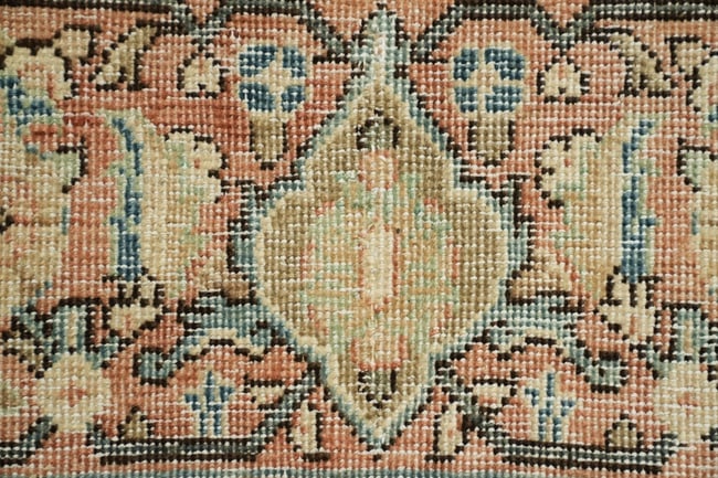 Antique Vegetable Dye Sultanabad Persian Area Rug 10x13 - 10