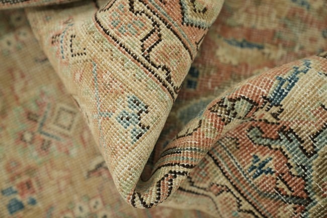 Antique Vegetable Dye Sultanabad Persian Area Rug 10x13 - 16