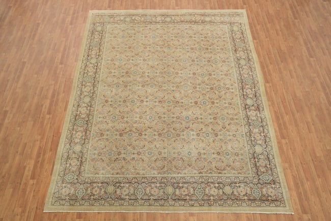 Antique Vegetable Dye Sultanabad Persian Area Rug 10x13 - 3