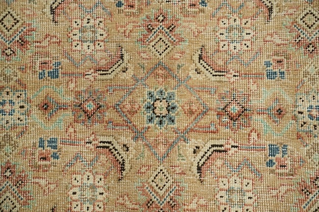 Antique Vegetable Dye Sultanabad Persian Area Rug 10x13 - 7