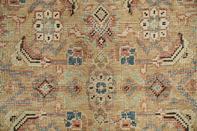 Antique Vegetable Dye Sultanabad Persian Area Rug 10x13 - 8