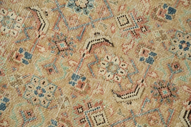 Antique Vegetable Dye Sultanabad Persian Area Rug 10x13 - 9
