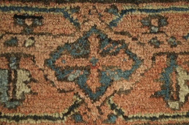 Pre-1900 Antique Heriz Serapi Persian Wool Area Rug 9x12 - 10
