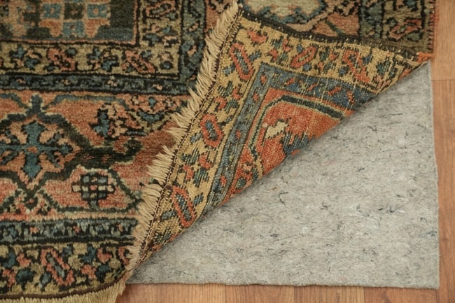 Pre-1900 Antique Heriz Serapi Persian Wool Area Rug 9x12 - 6