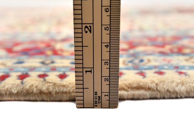 Vintage Cream Floral 3'4X9'6 Mood Persian Runner Rug - 11