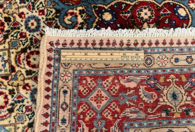 Vintage Cream Floral 3'4X9'6 Mood Persian Runner Rug - 12